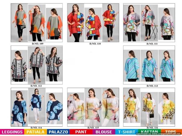 Jelite Kaftan Tunics 2 Latest Casual Wear Rayon Digital Printed Wear Top Collection